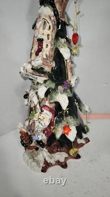 Blue Sky Clayworks Heather Goldminc Santa Claus Treehouse Christmas Tealight