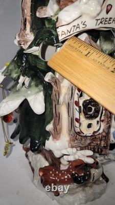 Blue Sky Clayworks Heather Goldminc Santa Claus Treehouse Christmas Tealight
