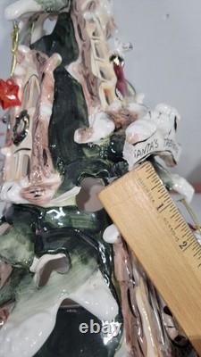 Blue Sky Clayworks Heather Goldminc Santa Claus Treehouse Christmas Tealight
