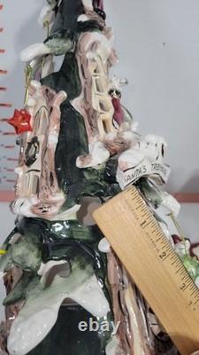 Blue Sky Clayworks Heather Goldminc Santa Claus Treehouse Christmas Tealight