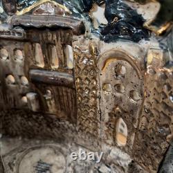 Blue Sky Clayworks O Holy Night Nativity Tealight Heather Goldminc Signed 2000