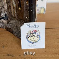Blue Sky Clayworks O Holy Night Nativity Tealight Heather Goldminc Signed 2000