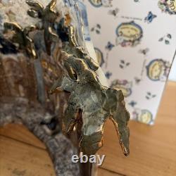 Blue Sky Clayworks O Holy Night Nativity Tealight Heather Goldminc Signed 2000