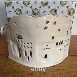 Blue Sky Clayworks O Holy Night Nativity Tealight Heather Goldminc Signed 2000