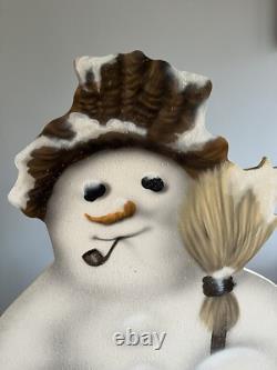 Boardwalk Originals Snowman Bonnie Barrett & Buller Vtg Signed 56 Life Size