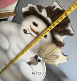 Boardwalk Originals Snowman Bonnie Barrett & Buller Vtg Signed 56 Life Size