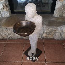 Bombay Company Standing Mummy Candy Bowl Holder Statue Halloween 36 RARE Bombay Company Standing Mummy Candy Bowl Holder Statue Halloween 36 RARE