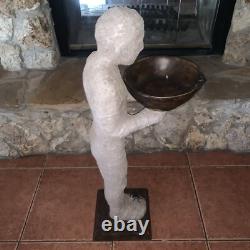 Bombay Company Standing Mummy Candy Bowl Holder Statue Halloween 36 RARE Bombay Company Standing Mummy Candy Bowl Holder Statue Halloween 36 RARE