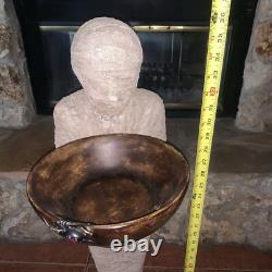 Bombay Company Standing Mummy Candy Bowl Holder Statue Halloween 36 RARE Bombay Company Standing Mummy Candy Bowl Holder Statue Halloween 36 RARE