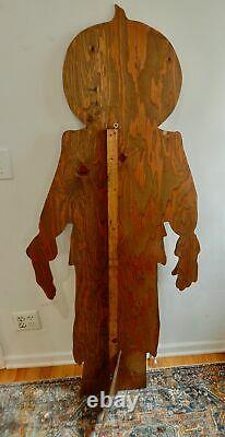 Bonnie Barrett Boardwalk Originals Large Pumpkin Man Scarecrow Halloween Standup