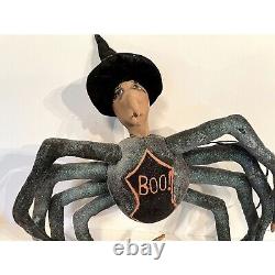 Boo Halloween Spider Man Witch Gathered Traditions Decor Doll READ