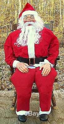 Brand New Animated Rocking Chair Santa Christmas Prop