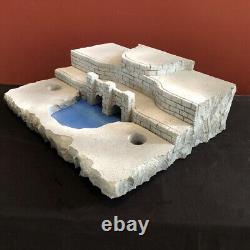 Bridge And Pond Display Platform For Dept 56 CIC Or Lemax Village, Free Shipping