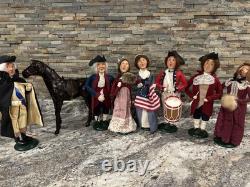 Byer's Carolers Williamsburg Lot Of 7 Includes George Washington And Horse
