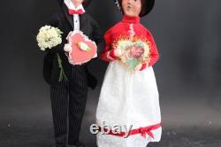 Byer's Choice 2020 Valentine Man & Woman 13 3/4