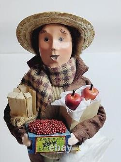 Byera Choice 2013 Market Man Goose Cranberries Wood Apples Signed