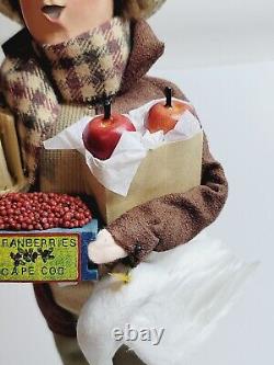 Byera Choice 2013 Market Man Goose Cranberries Wood Apples Signed