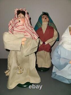 Byers Choice 1990 Lot Of 4 Nativity Mary Joseph Wisemen