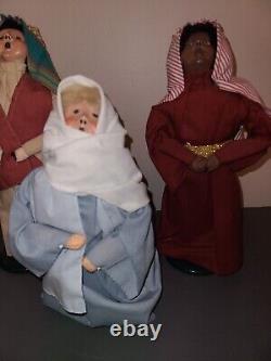 Byers Choice 1990 Lot Of 4 Nativity Mary Joseph Wisemen