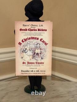 Byers Choice 2009 A Christmas Carol Signboard Man Exclusive Event Piece