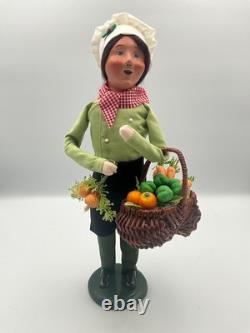 Byers Choice 2017 Chef Cook with Basket of Vegetables Carrots, Peppers & Onions