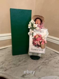 Byers Choice 2018 Melissa's Flower Shop Woman Rare & HTF