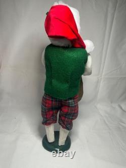 Byers Choice 2022 Santa with Sack of Toys, Peppermint Candy Canes & Soccer Ball