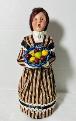 Byers Choice Caroler Civil War Lady with Fruit Compote Dish 2011 Rare Hard to Find