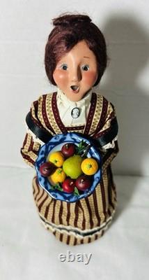 Byers Choice Caroler Civil War Lady with Fruit Compote Dish 2011 Rare Hard to Find