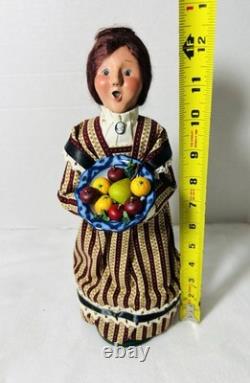 Byers Choice Caroler Civil War Lady with Fruit Compote Dish 2011 Rare Hard to Find