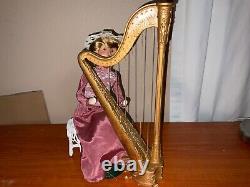 Byers Choice Carolers 1998 Harpist Harp Lady Wedding Lady Rare Rare Rare