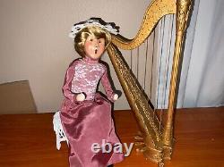 Byers Choice Carolers 1998 Harpist Harp Lady Wedding Lady Rare Rare Rare