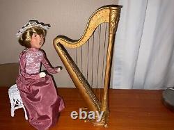 Byers Choice Carolers 1998 Harpist Harp Lady Wedding Lady Rare Rare Rare