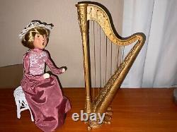 Byers Choice Carolers 1998 Harpist Harp Lady Wedding Lady Rare Rare Rare