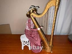 Byers Choice Carolers 1998 Harpist Harp Lady Wedding Lady Rare Rare Rare