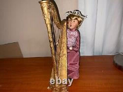 Byers Choice Carolers 1998 Harpist Harp Lady Wedding Lady Rare Rare Rare