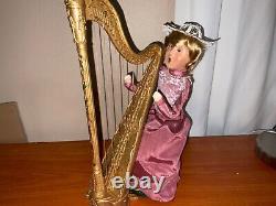 Byers Choice Carolers 1998 Harpist Harp Lady Wedding Lady Rare Rare Rare