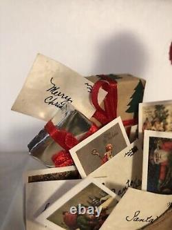 Byers Choice Carolers 2016 Bald Santa With Nice List And Bag Of Presents Rare