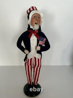 Byers Choice Carolers Betsy Ross & Uncle Sam Carolers Red White & Blue July 4th