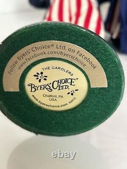 Byers Choice Carolers Betsy Ross & Uncle Sam Carolers Red White & Blue July 4th