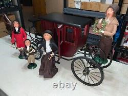 Byers' Choice Carolers Carriage Stage Coach 2001 and Horse and Carolers