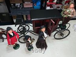 Byers' Choice Carolers Carriage Stage Coach 2001 and Horse and Carolers