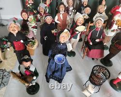 Byers Choice Carolers Christmas 28 different and accessories w some boxes NICE