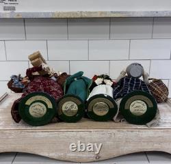 Byers' Choice Carolers Figurines Vintage Lot of 8 Collectible with Boxes