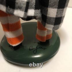 Byers Choice Carolers Halloween Smiling Jack O' Lantern Witch w Bats Lined Cape