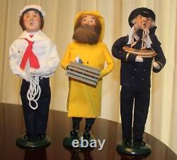 Byers Choice Carolers Mariners Rare Set of Three Mint Condition