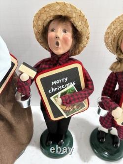 Byers' Choice Carolers Rare School Kids And Teacher Girl Signed By Joyce EXC