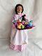 Byers Choice Easter Lady / Woman Baker With Basket Chocolate Rabbit Nonpareils