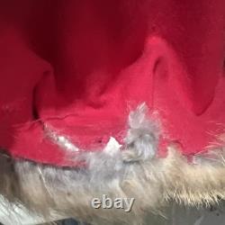 Byers Choice Fireside Victorian Santa 30 Large Display 1989 Real Fur As Is