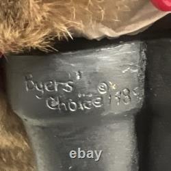 Byers Choice Fireside Victorian Santa 30 Large Display 1989 Real Fur As Is